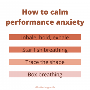 ease performance anxiety
