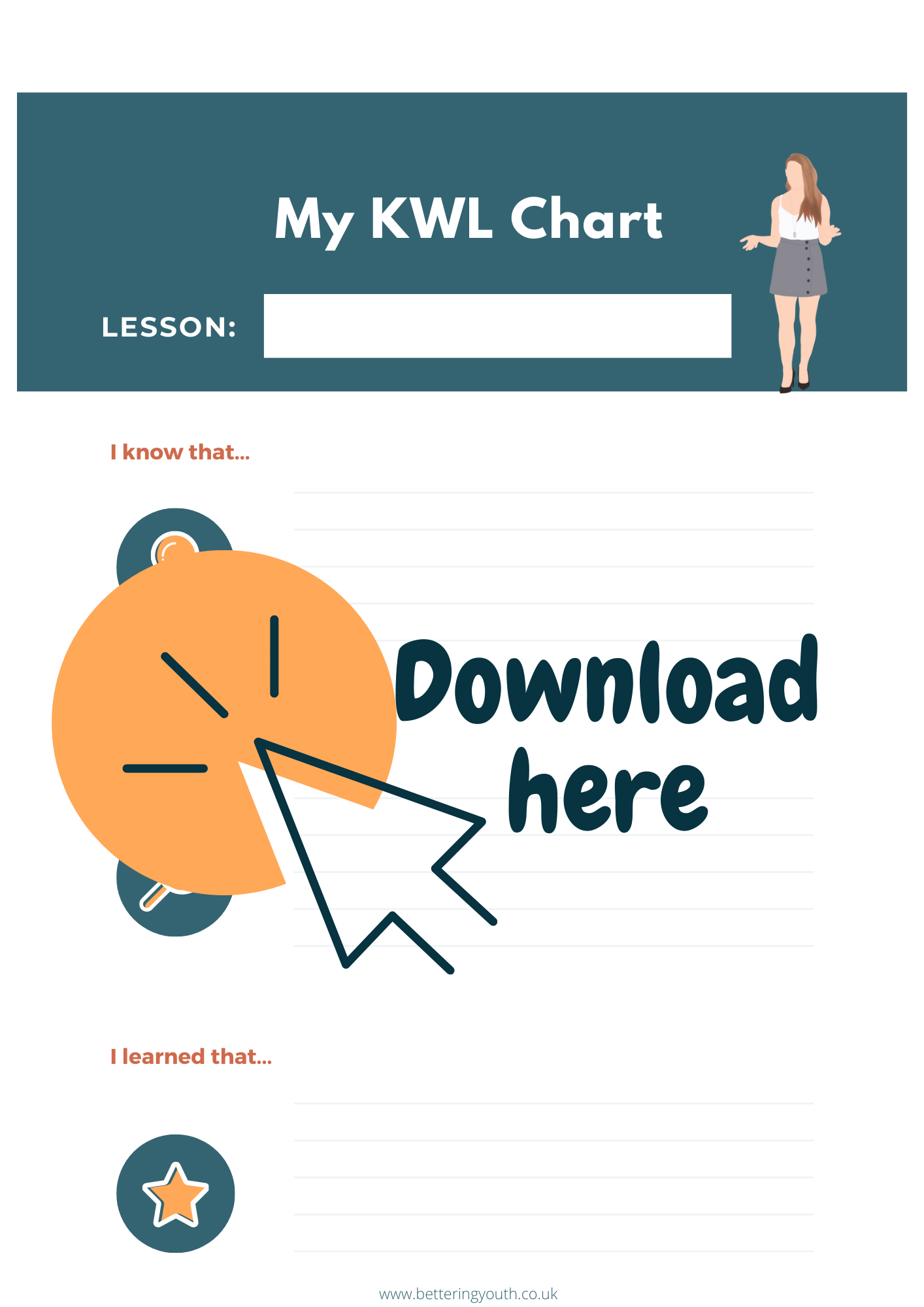 KWL Chart download for comprehension