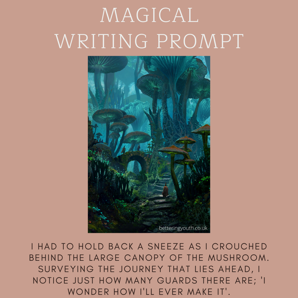 Creative writing prompt for mushroom world
https://imgur.com/gallery/s8QHQDs