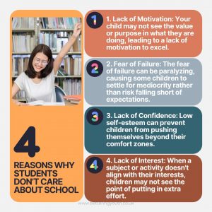 4 reasons why students don't care about school graphic