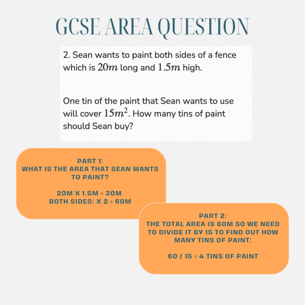 GCSE Maths area question